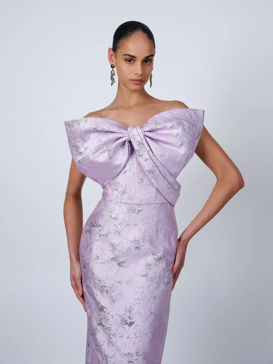 Aknvas The Margot bow gown in lilac | Thumbnail 2 Aknvas The Margot bow gown in lilac | Thumbnail 2