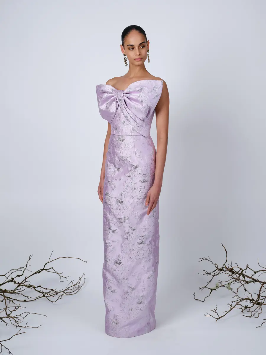 Aknvas The Margot bow gown in lilac | Thumbnail 3 Aknvas The Margot bow gown in lilac | Thumbnail 3
