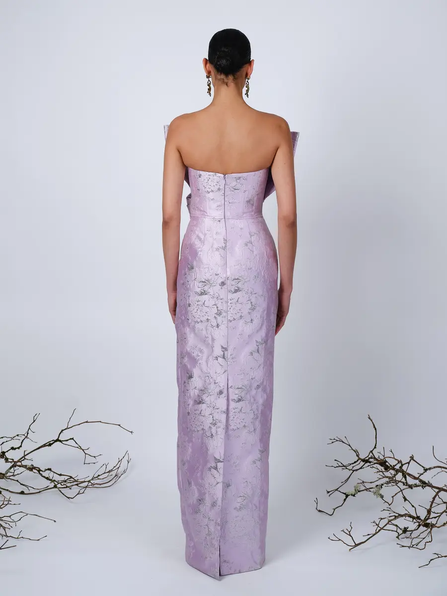 Aknvas The Margot bow gown in lilac | Thumbnail 4 Aknvas The Margot bow gown in lilac | Thumbnail 4