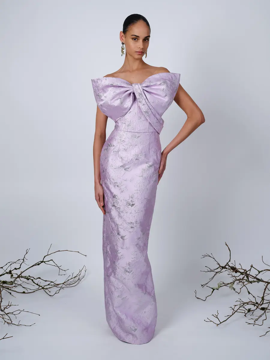 Aknvas The Margot bow gown in lilac | Thumbnail 5 Aknvas The Margot bow gown in lilac | Thumbnail 5