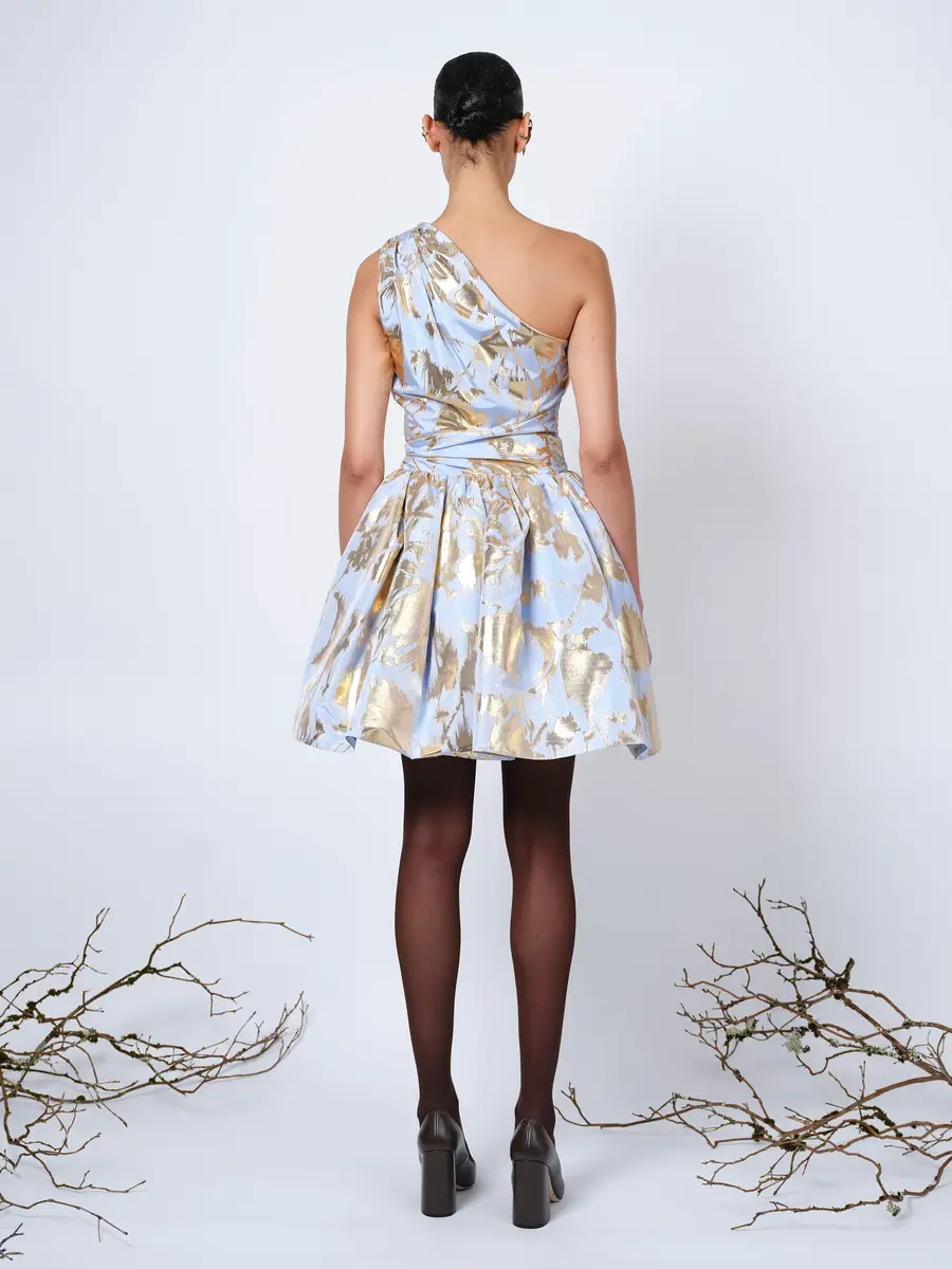 Aknvas The Paula dress in cornflower and gold | Thumbnail 4 Aknvas The Paula dress in cornflower and gold | Thumbnail 4
