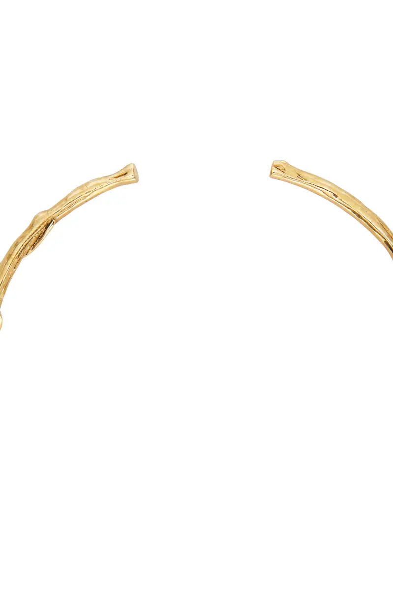 Saint Laurent YSL Mulberry Wood Torque Necklace | Thumbnail 4