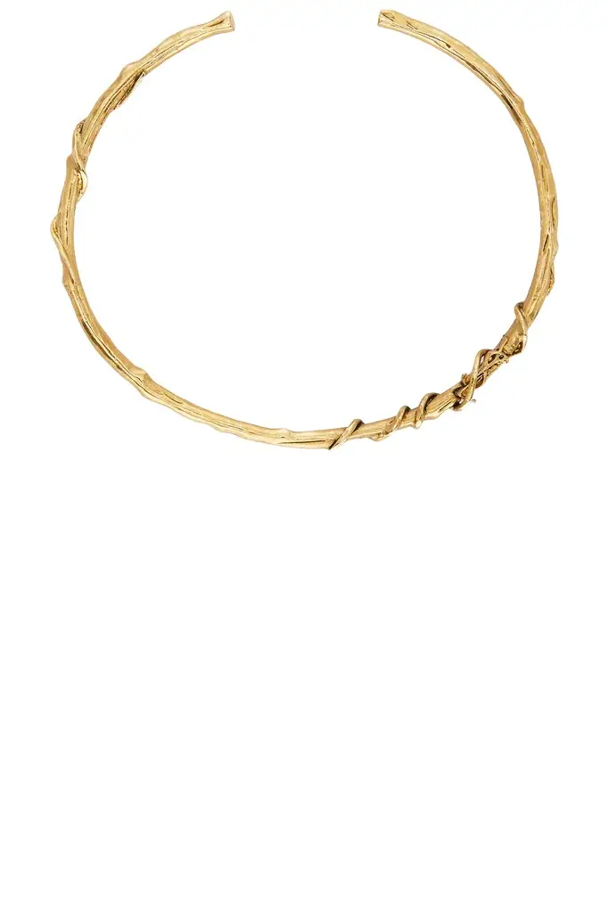 YSL Mulberry Wood Torque Necklace YSL Mulberry Wood Torque Necklace