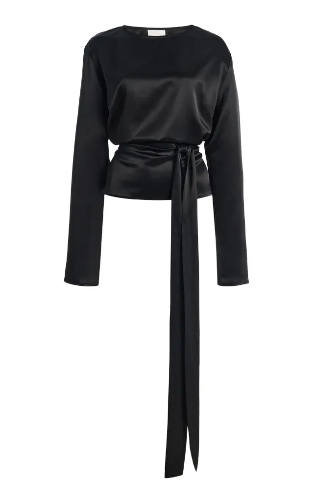 Alba Bow Satin Top Alba Bow Satin Top