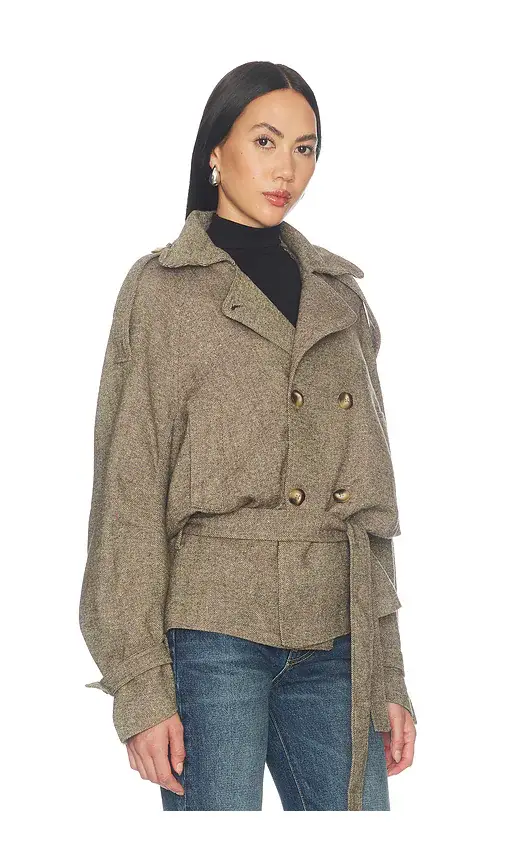 Cubic London Double-breasted Wool Blend Coat | Thumbnail 2