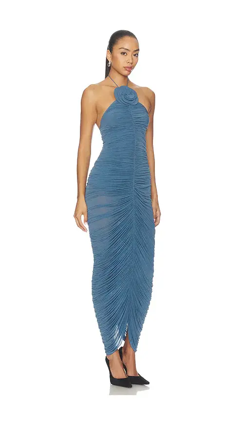 Magda Butrym Ruched Halter Dress | Thumbnail 2 Magda Butrym Ruched Halter Dress | Thumbnail 2