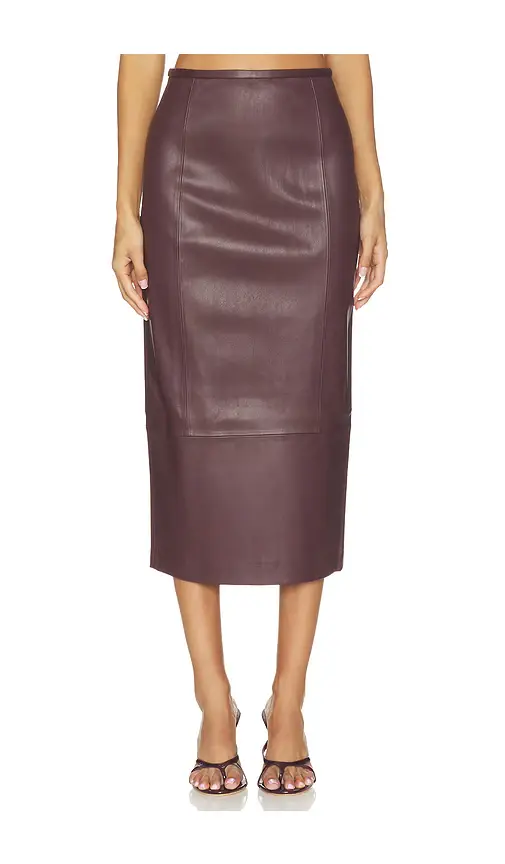 Misha Stretch Leather Skirt | Thumbnail 2