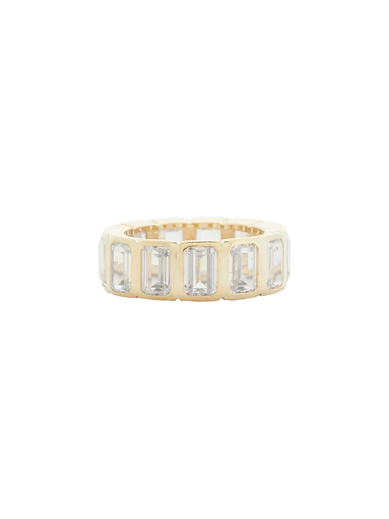 Bezel Set Emerald Eternity Ring