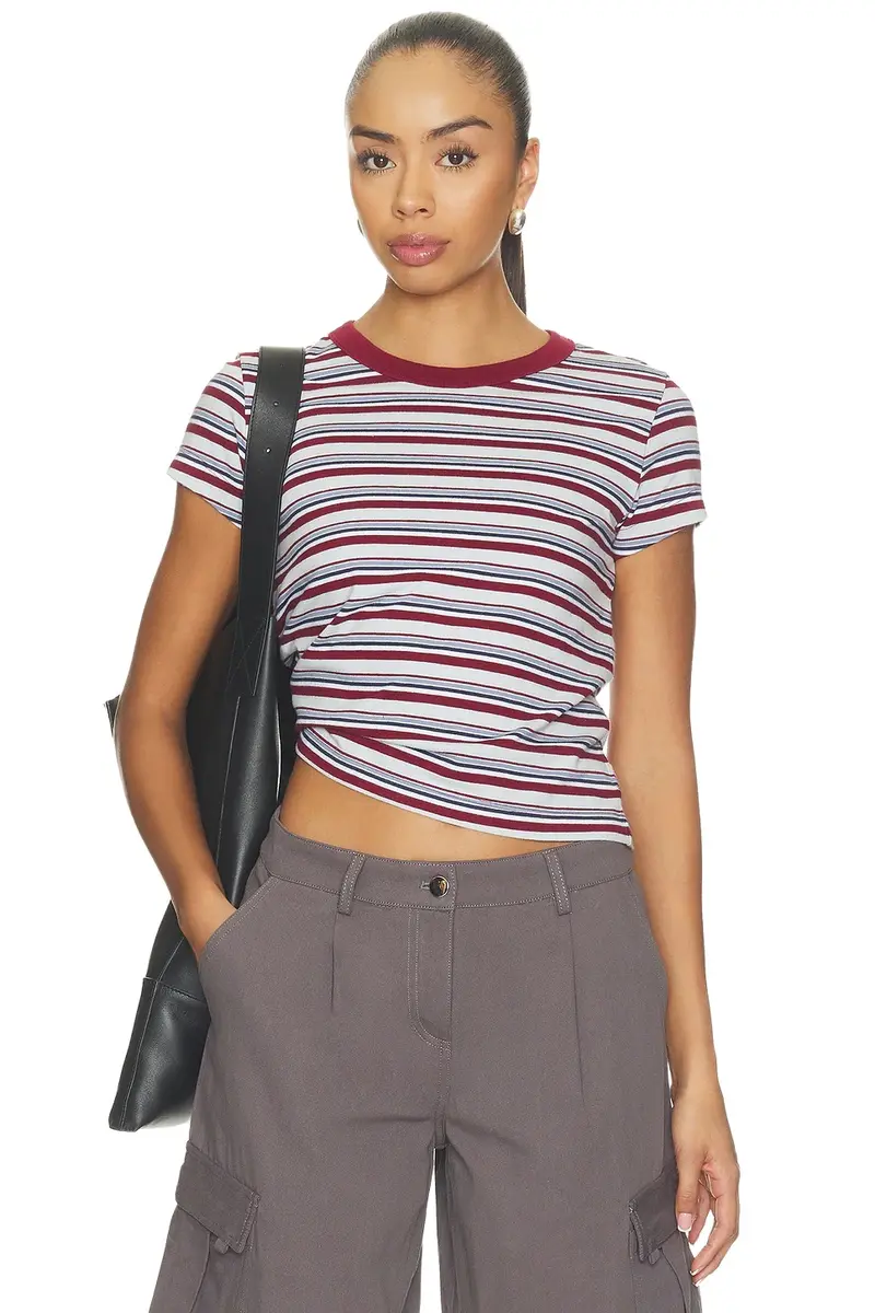 Kelly Stripe Perfect Tee Kelly Stripe Perfect Tee