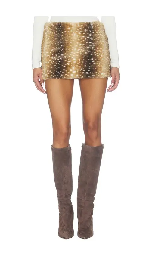 Eloise Faux Fur Mini Skirt