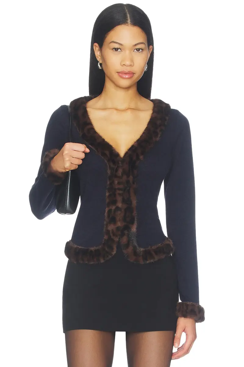 Nell Faux Fur Cardigan Nell Faux Fur Cardigan