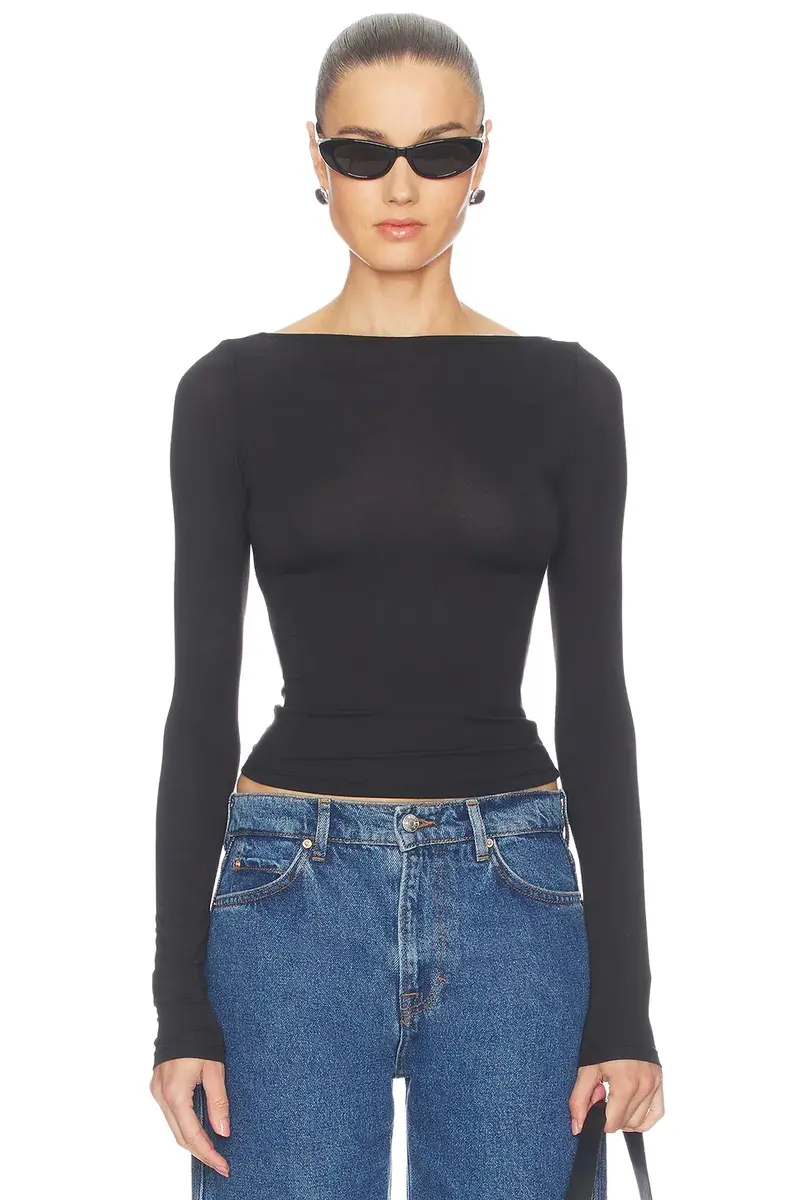 Open-back Long Sleeve Tee