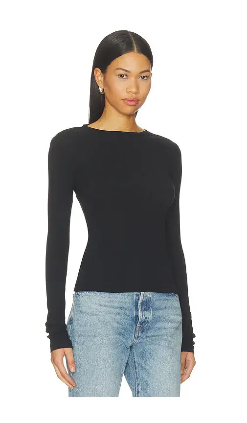 GRLFRND Sheer Crew Neck Tee | Thumbnail 2 GRLFRND Sheer Crew Neck Tee | Thumbnail 2