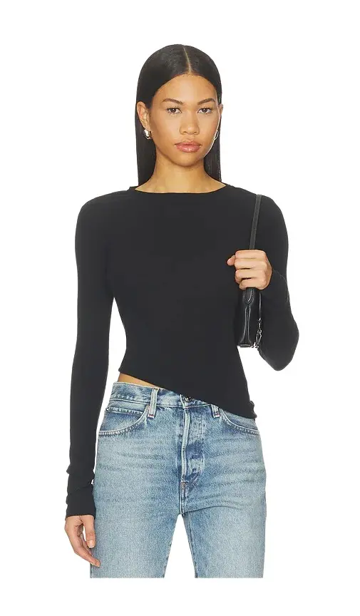 GRLFRND Sheer Crew Neck Tee
