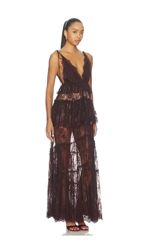 ROCOCO SAND Lace Frill Maxi Dress | Thumbnail 2