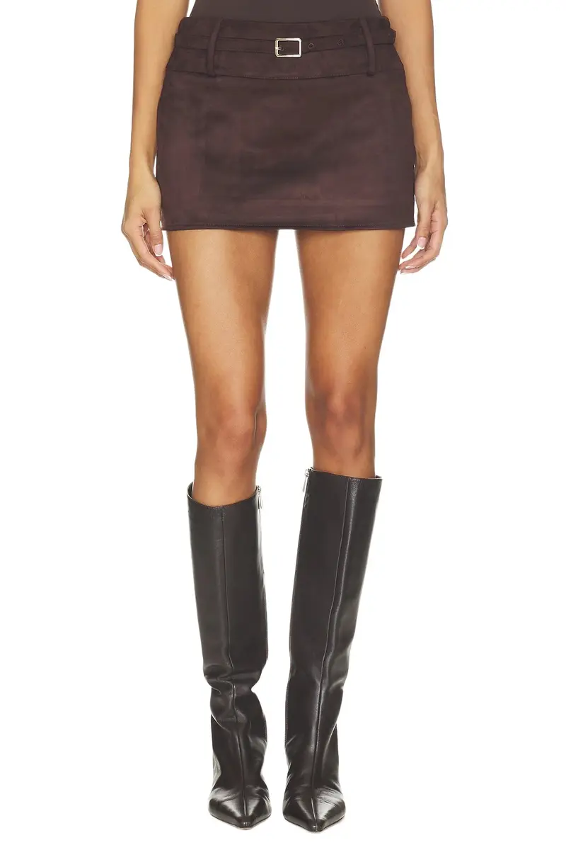 Tilda Faux Suede Mini Skirt