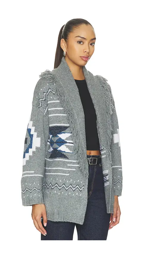 Autumn Cashmere Southwest Fringed Shawl Collar Throw | Thumbnail 2 Autumn Cashmere Southwest Fringed Shawl Collar Throw | Thumbnail 2