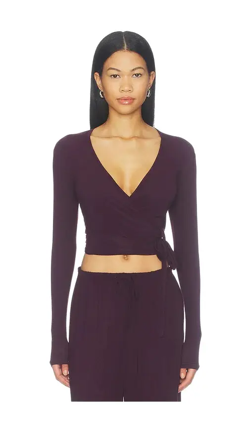 Skims Cloud Sleep Wrap Top