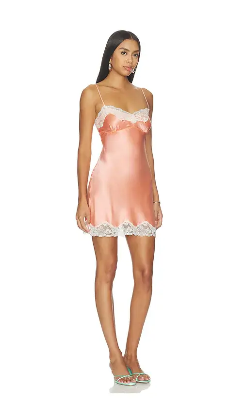 Frankies Bikinis X Devon Lee Carlson Liz Silk Slip Mini Dress | Thumbnail 2 Frankies Bikinis X Devon Lee Carlson Liz Silk Slip Mini Dress | Thumbnail 2