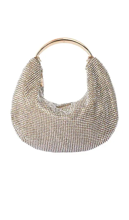 olga berg Pixie Crystal Mesh Bag