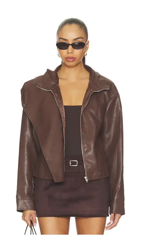SNDYS Dex Faux Leather Jacket | Thumbnail 2 SNDYS Dex Faux Leather Jacket | Thumbnail 2