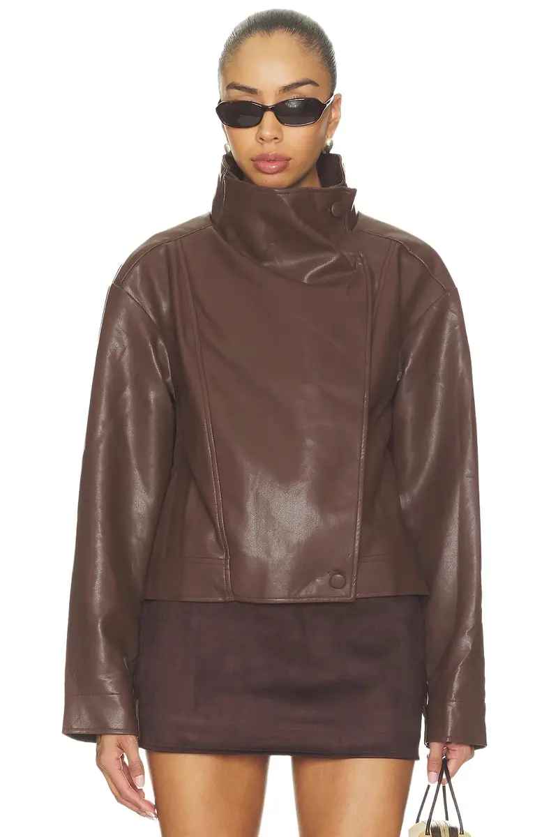 SNDYS Dex Faux Leather Jacket