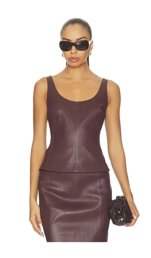 Stretch Leather Top Stretch Leather Top