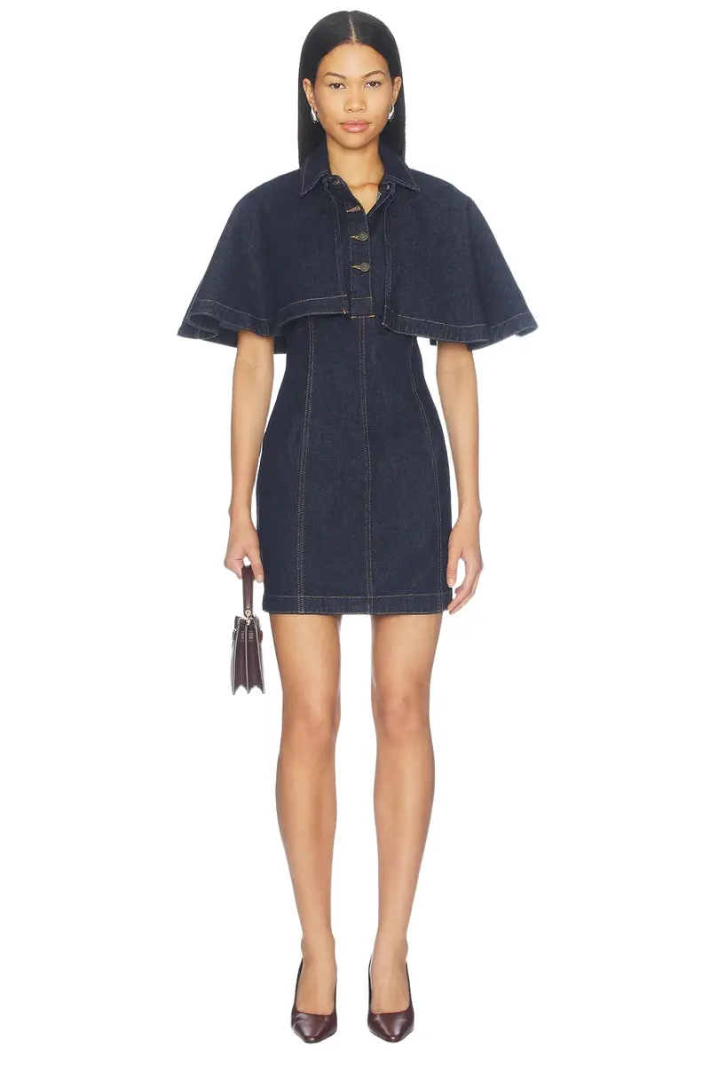 Simkhai Shreya Mini Cape Dress