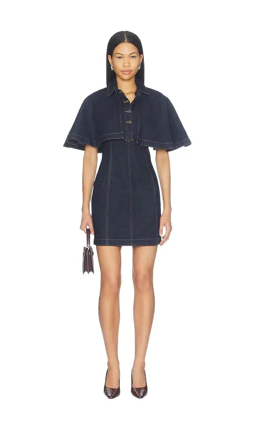 Simkhai Shreya Mini Cape Dress