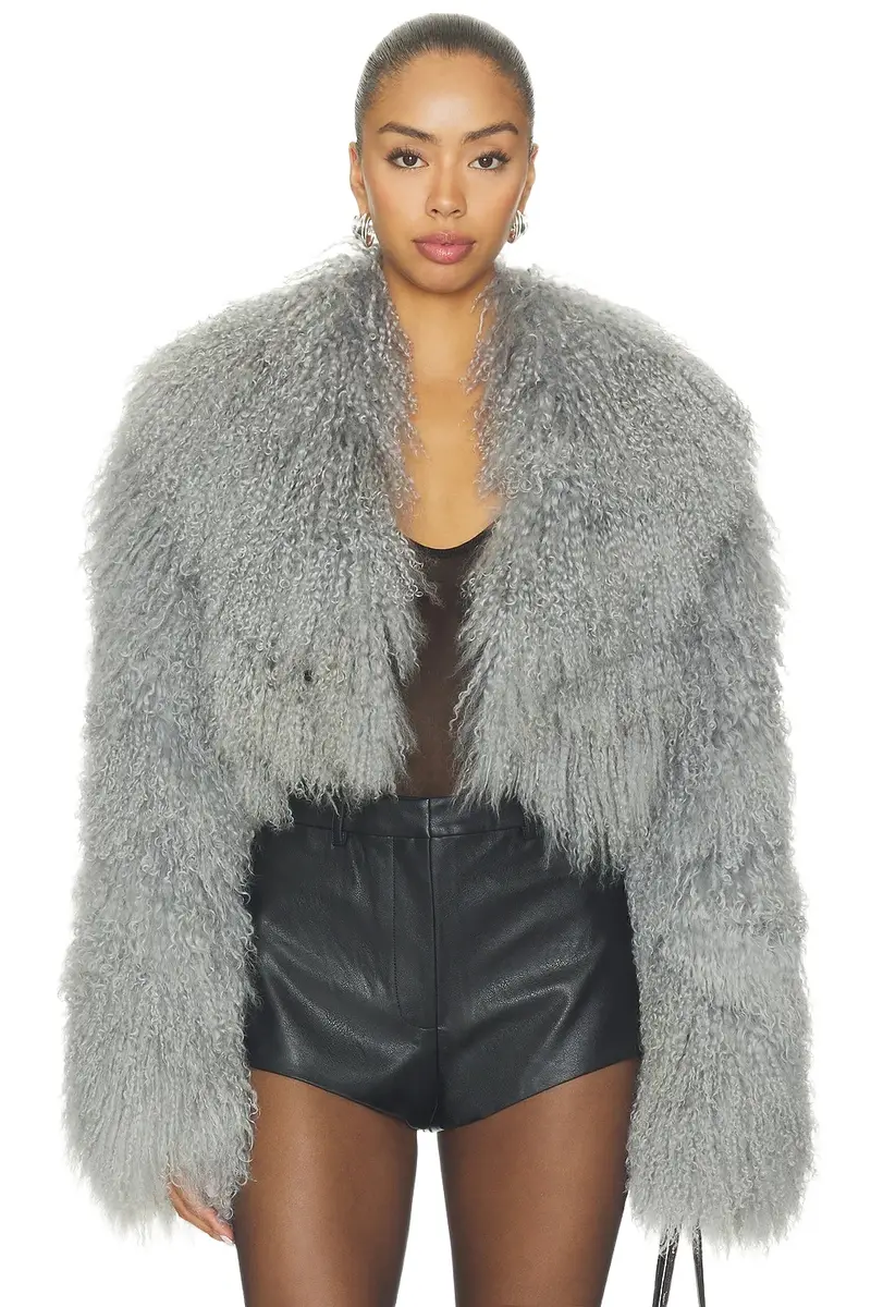 Celia Crop Fur Jacket