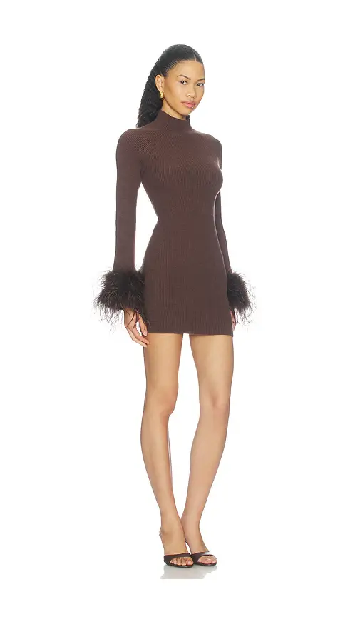 Lovers and Friends Jaymie Feather Mock Neck Dress | Thumbnail 2 Lovers and Friends Jaymie Feather Mock Neck Dress | Thumbnail 2