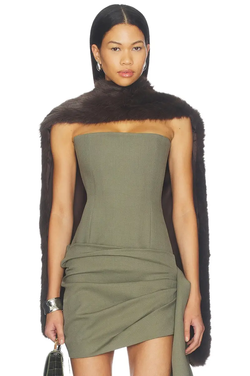 Delfi Kari Faux Fur Scarf