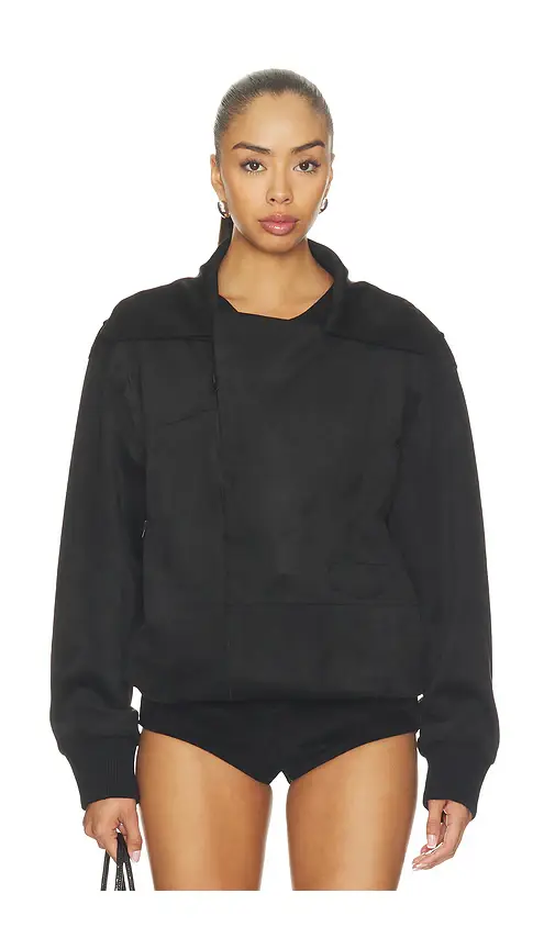 Norma Kamali Oversized Moto Jacket | Thumbnail 2