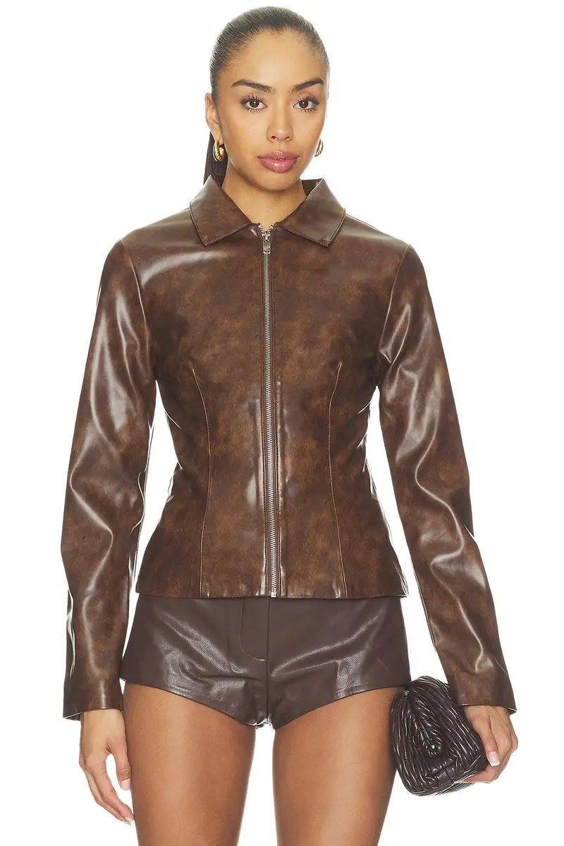 Simone Faux Leather Jacket Simone Faux Leather Jacket