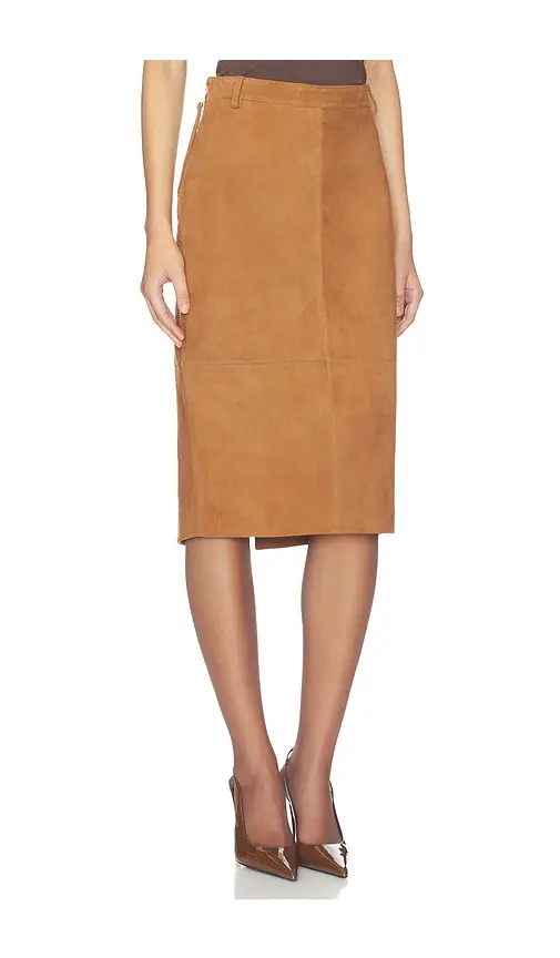 Retrofête Marcella Suede Skirt | Thumbnail 2