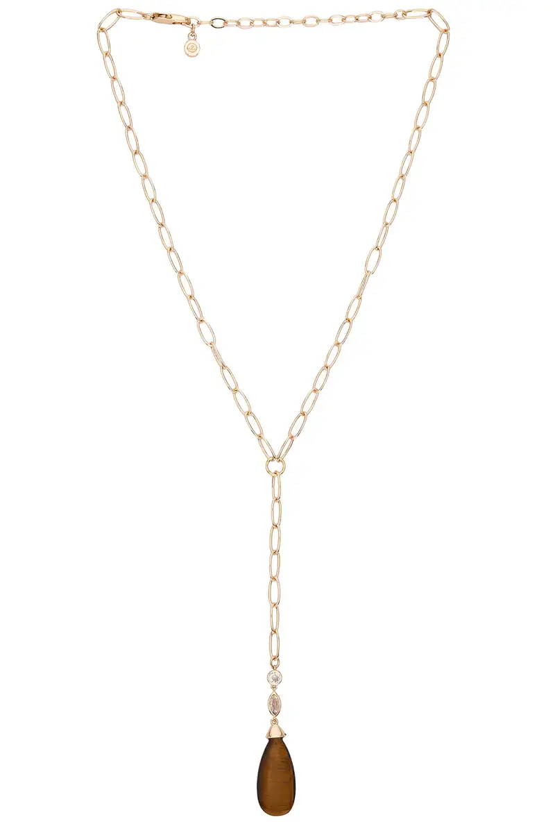 Teardrop Stone Lariat