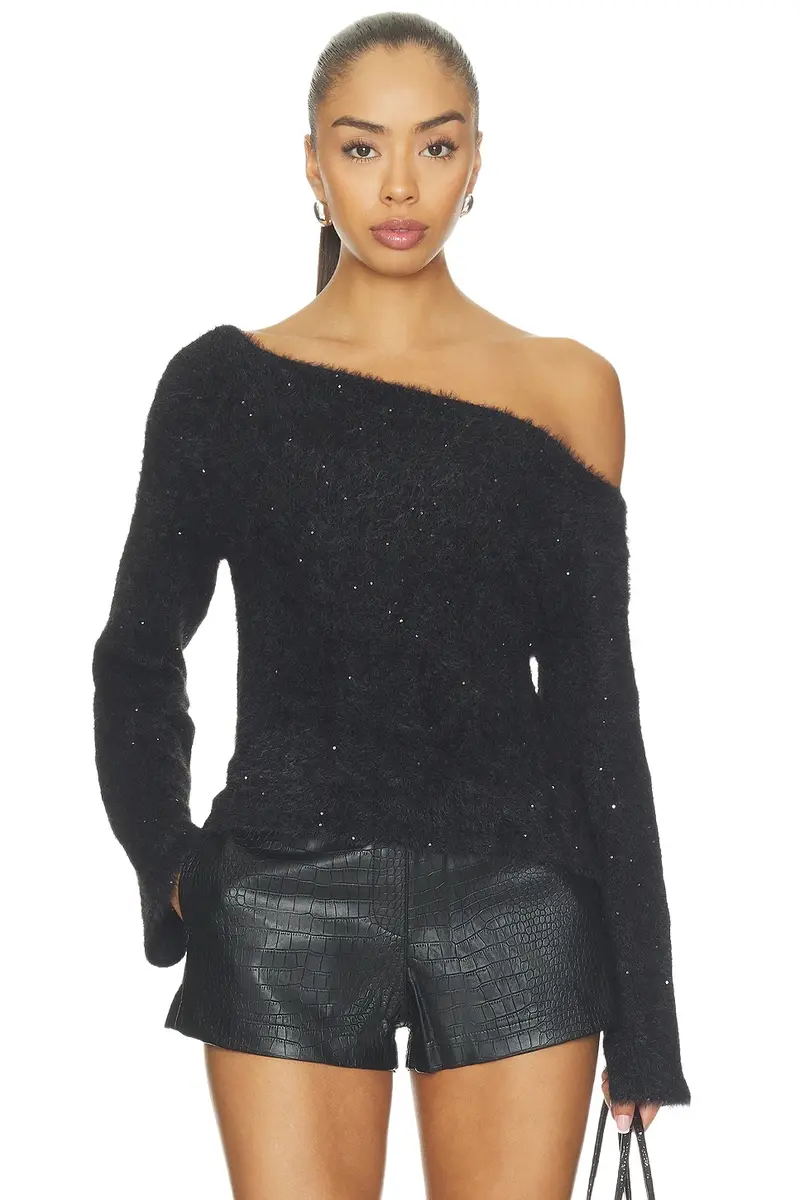 SNDYS Crystal Sequin Knit Jumper