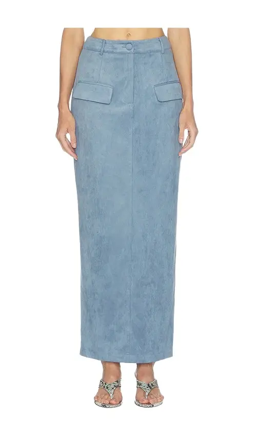 Faux Suede Maxi Skirt Faux Suede Maxi Skirt