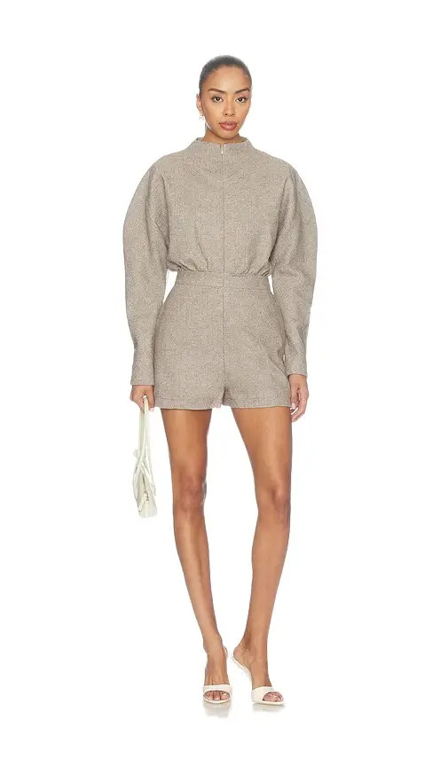 Wool Mix Tweed Playsuit Wool Mix Tweed Playsuit