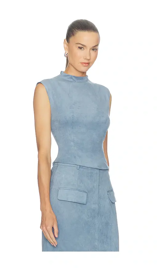 Odd Muse Faux Suede Sleeveless Top | Thumbnail 2 Odd Muse Faux Suede Sleeveless Top | Thumbnail 2