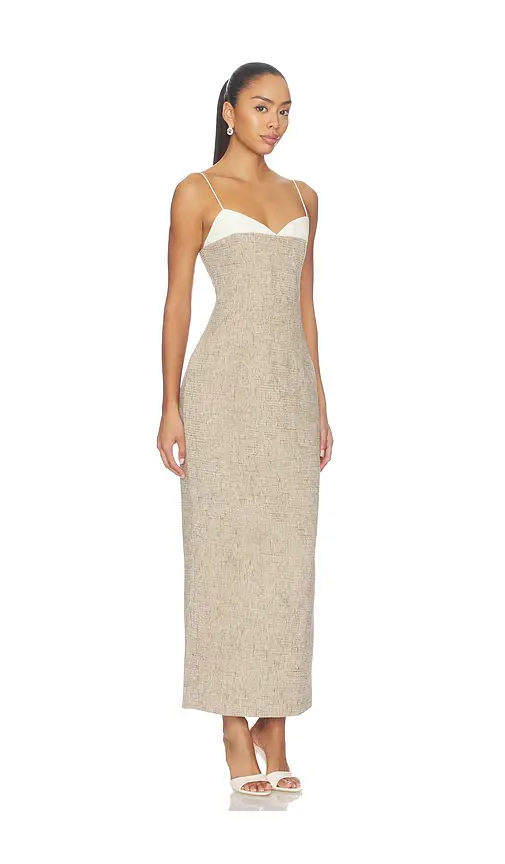 Odd Muse Tweed Contrast Detail Midi Dress | Thumbnail 2