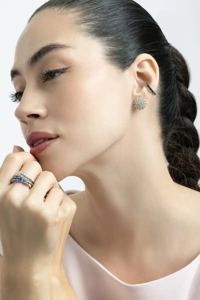 SOFIA LAROUSSI Blue Sapphire Ear Cuff | Thumbnail 3 SOFIA LAROUSSI Blue Sapphire Ear Cuff | Thumbnail 3