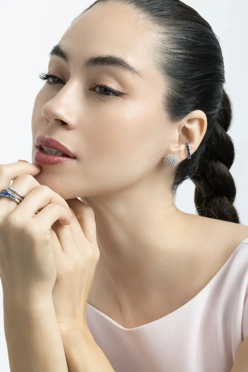 SOFIA LAROUSSI Blue Sapphire Ear Cuff