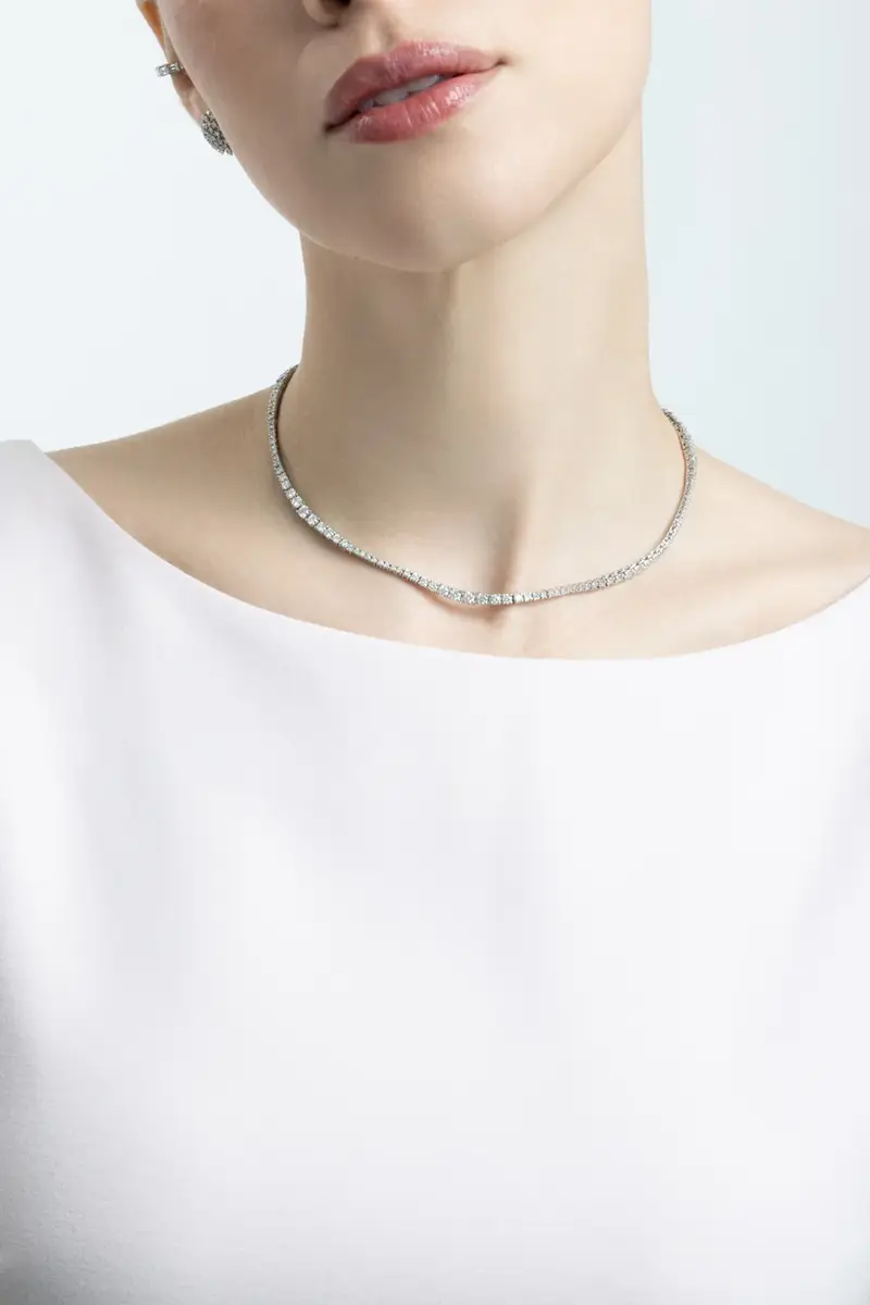 SOFIA LAROUSSI Diamond Alternating Graduated Necklace | Thumbnail 4 SOFIA LAROUSSI Diamond Alternating Graduated Necklace | Thumbnail 4