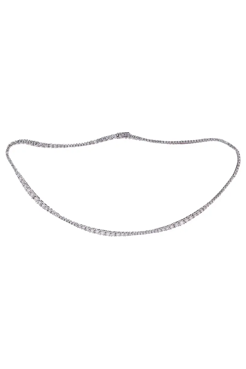 SOFIA LAROUSSI Diamond Alternating Graduated Necklace