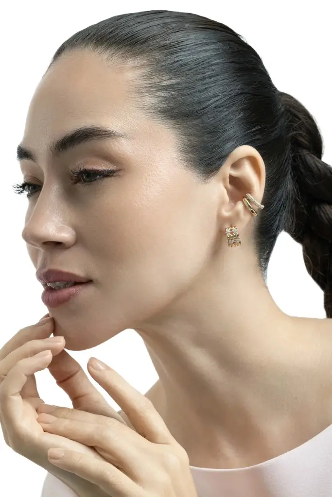 Diamond and Yellow Gold Ear Cuff Diamond and Yellow Gold Ear Cuff