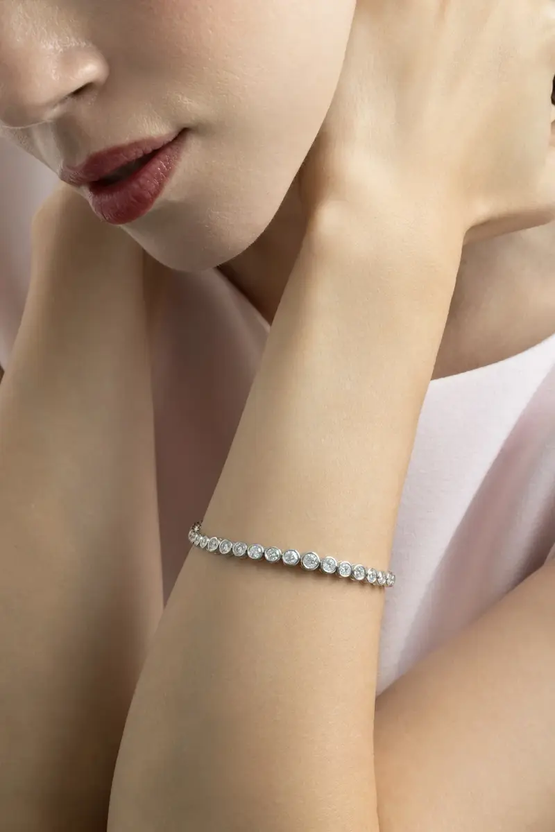 SOFIA LAROUSSI Diamond Bezel Bracelet | Thumbnail 3 SOFIA LAROUSSI Diamond Bezel Bracelet | Thumbnail 3