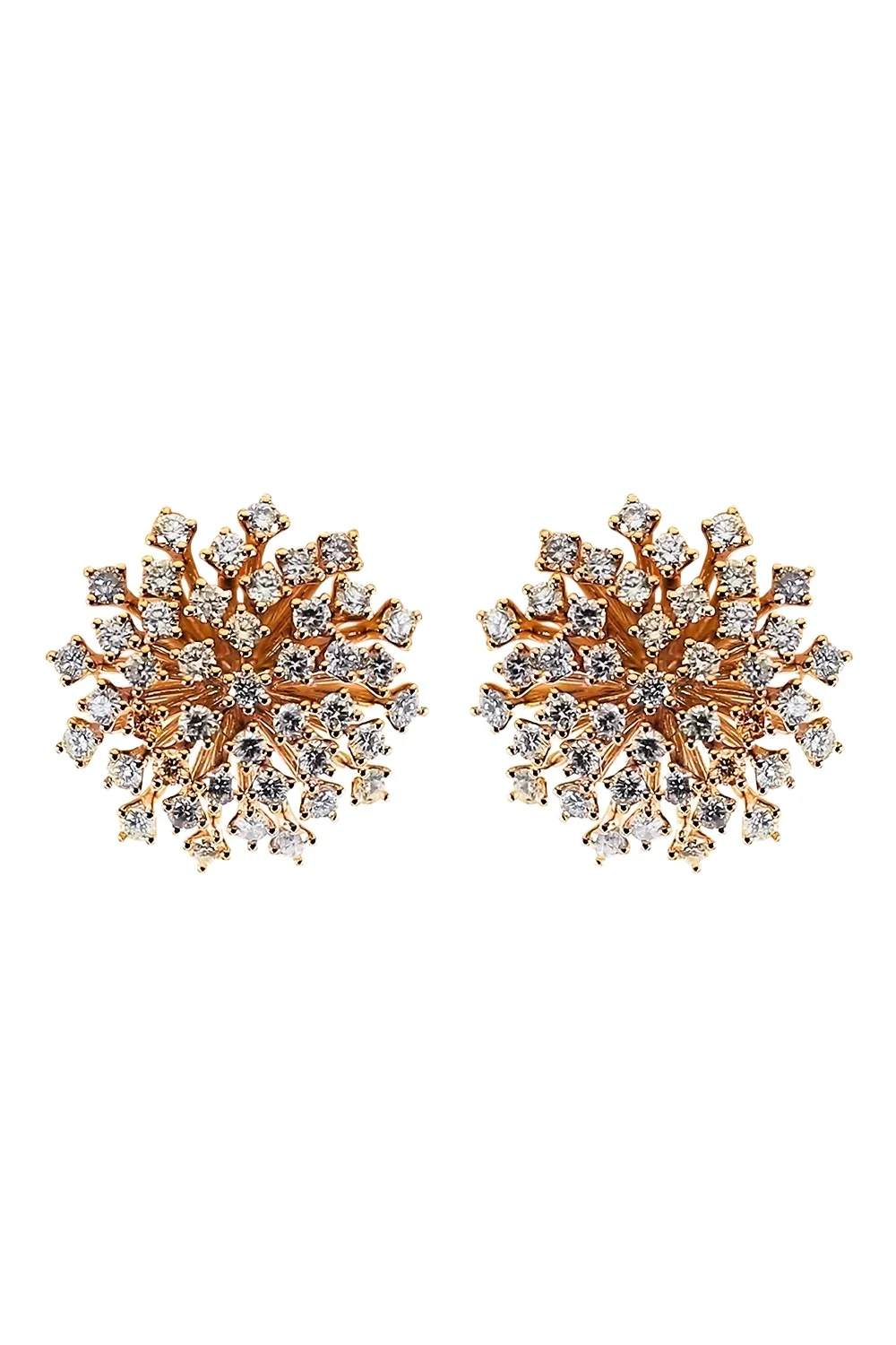 SOFIA LAROUSSI Diamond Burst Stud Earrings