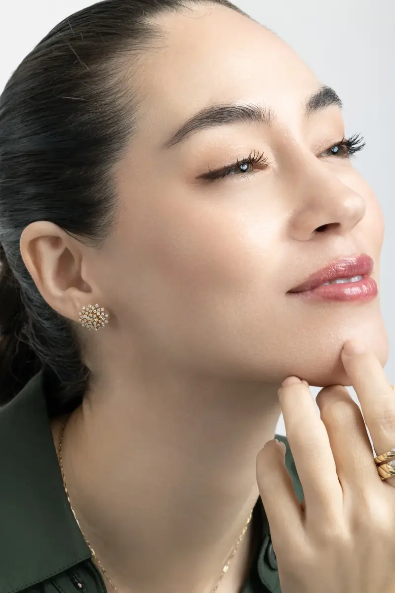 SOFIA LAROUSSI Diamond Burst Stud Earrings | Thumbnail 3