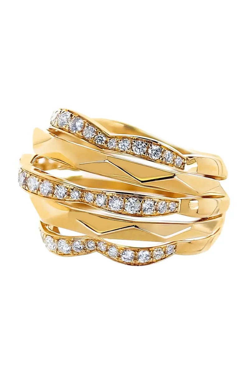 SOFIA LAROUSSI Diamond Five Row Ring | Thumbnail 5 SOFIA LAROUSSI Diamond Five Row Ring | Thumbnail 5